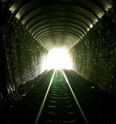 Light at the end of the tunnel.